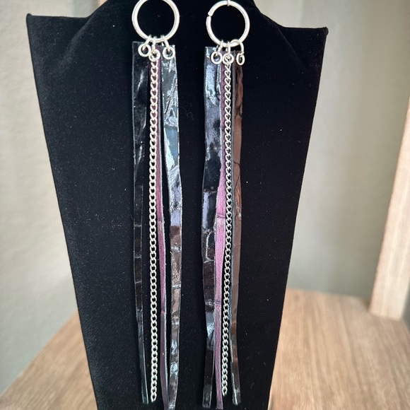 Leather Handmade Earrings - Picture 6 of 6